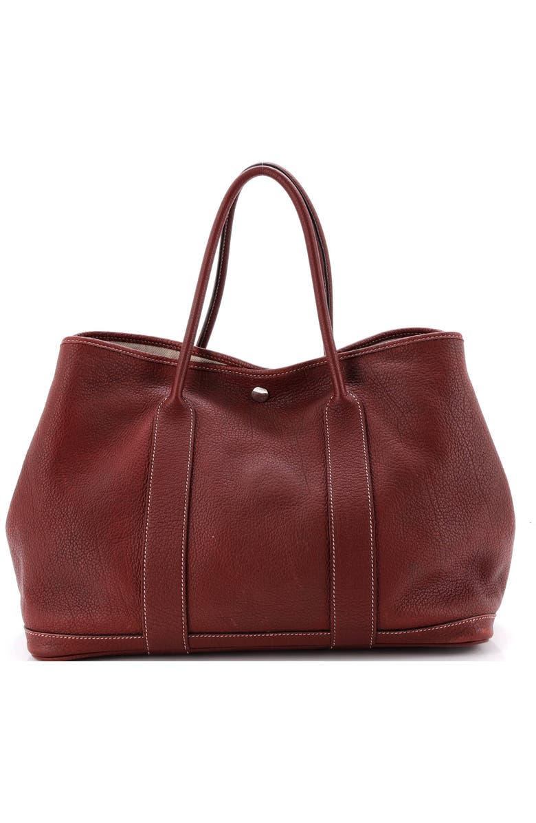 Pre-Owned Hermes Garden Party Tote Leather 36, Alternate, color, Rouge H