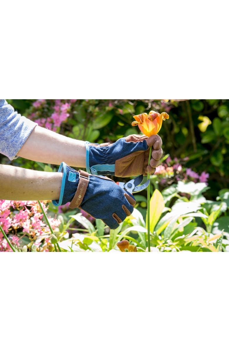 Burgon & Ball Love the Glove Garden Gloves, Alternate, color, Denim - M/L
