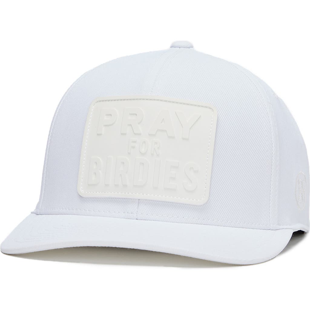 G/fore Pray For Birdies Snapback Baseball Cap In Snow
