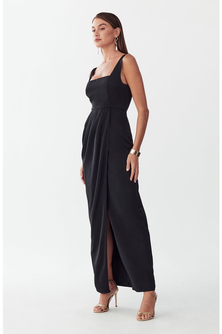 Akron Maxi Dress, Alternate, color, Black