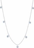 Graziela Small Floating Diamond Necklace in White