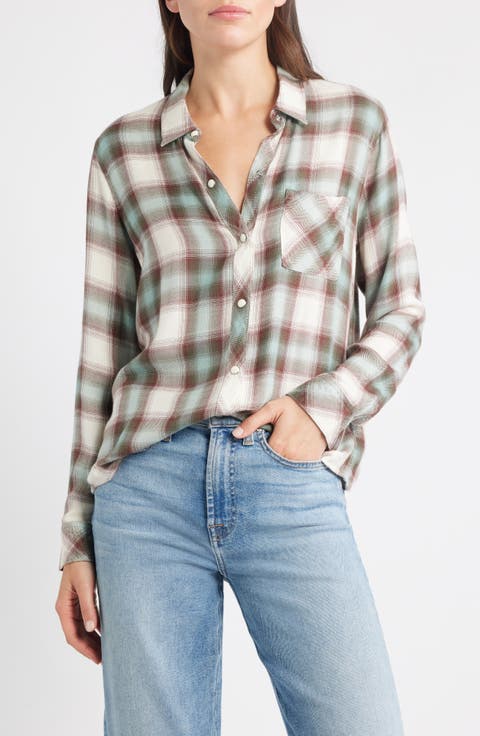 Hunter Plaid Button-Up Shirt