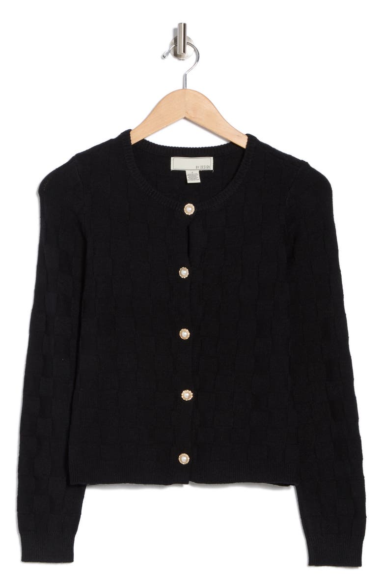 BY DESIGN Kyla Cardigan, Alternate, color, Black