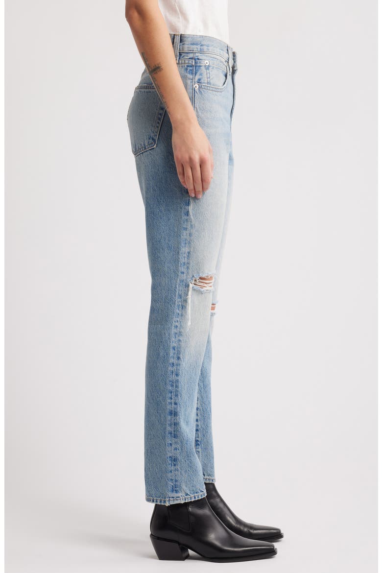 Women's Virginia High Waist Slim Straight Leg Jeans, Alternate, color, ALABAMA SHAKE