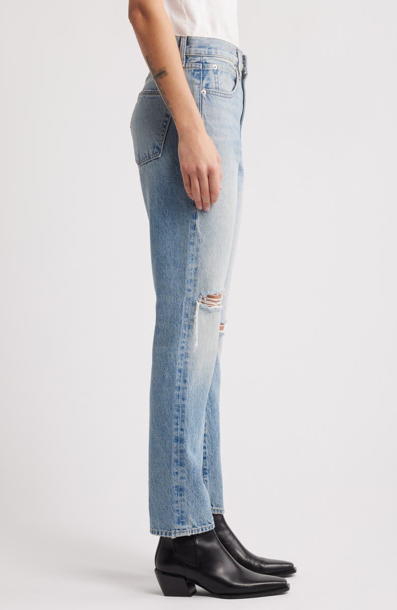 SLVRLAKE Women's Virginia High Waist Slim Straight Leg Jeans, Alternate, color, Alabama Shake