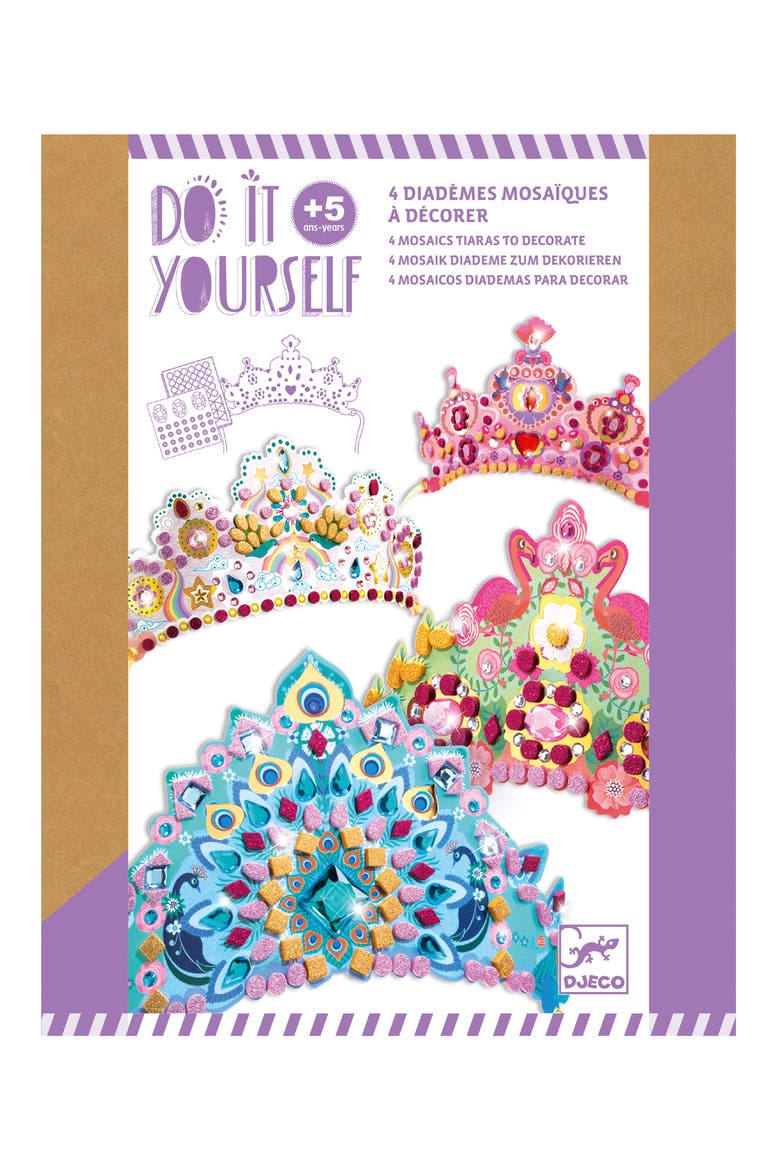 Do It Yourself Like A Princess Crown Craft Kit, Main, color, MULTI