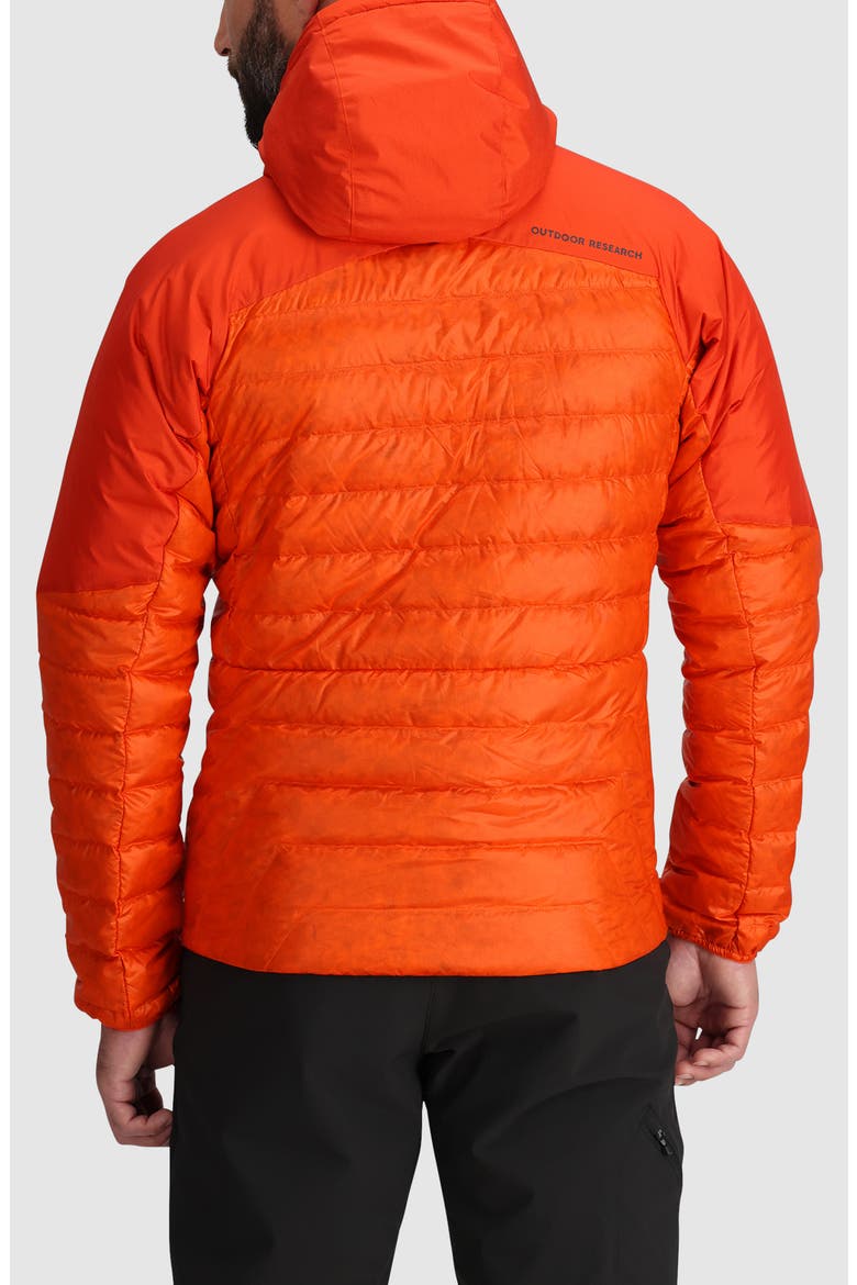 Helium Water Resistant Hooded 800 Fill Down Jacket, Alternate, color, SPICE