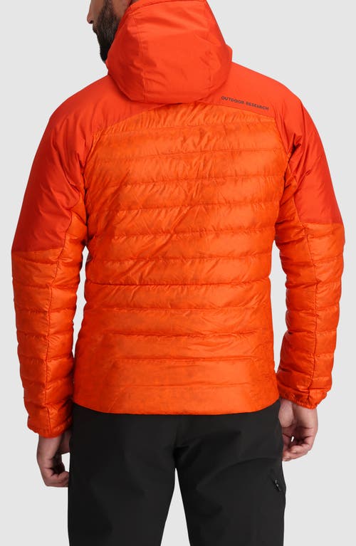 Outdoor Research Helium Water Resistant Hooded 800 Fill Down Jacket In Multi