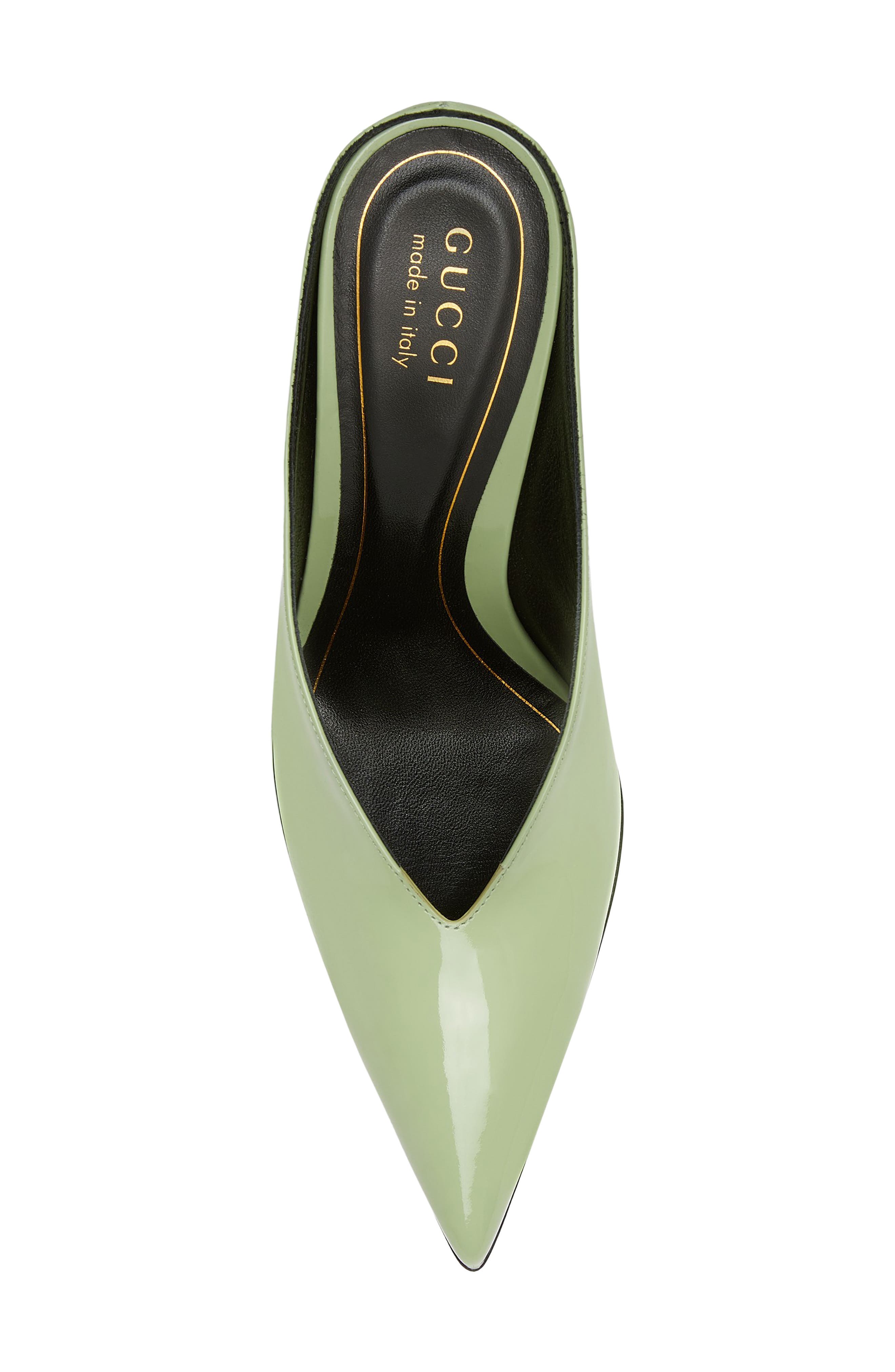Gucci Musa Pointed Toe Mule, Alternate, color, Sage Leaf