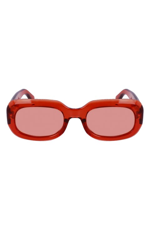 Medallion 52mm Rectangular Sunglasses