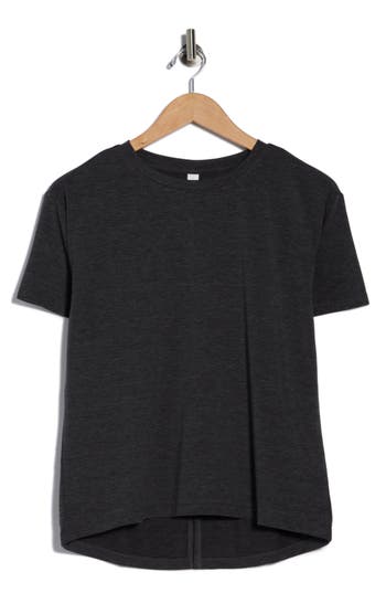 Z By Zella Inspired Knit Activewear T-shirt In Blue