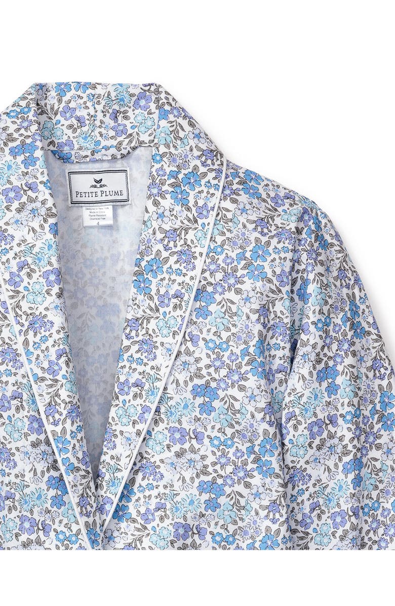 Petite Plume Kids' Fleur Dazur Cotton Blend Robe, Alternate, color, 