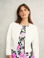 HOBBS LONDON Elize Cropped 3/4 Sleeve Occasion Jacket