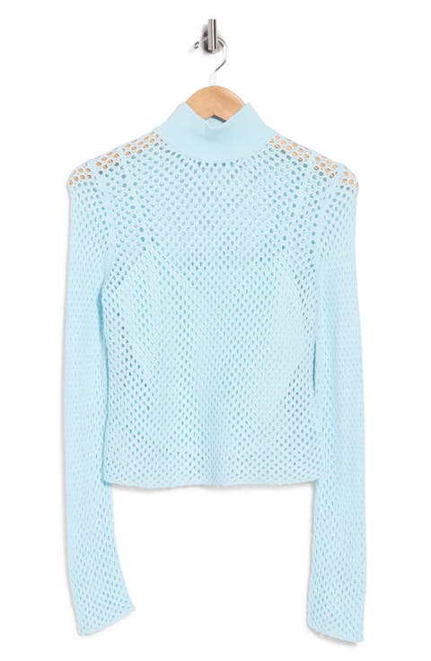 Bexley Pointelle Mock Neck Top