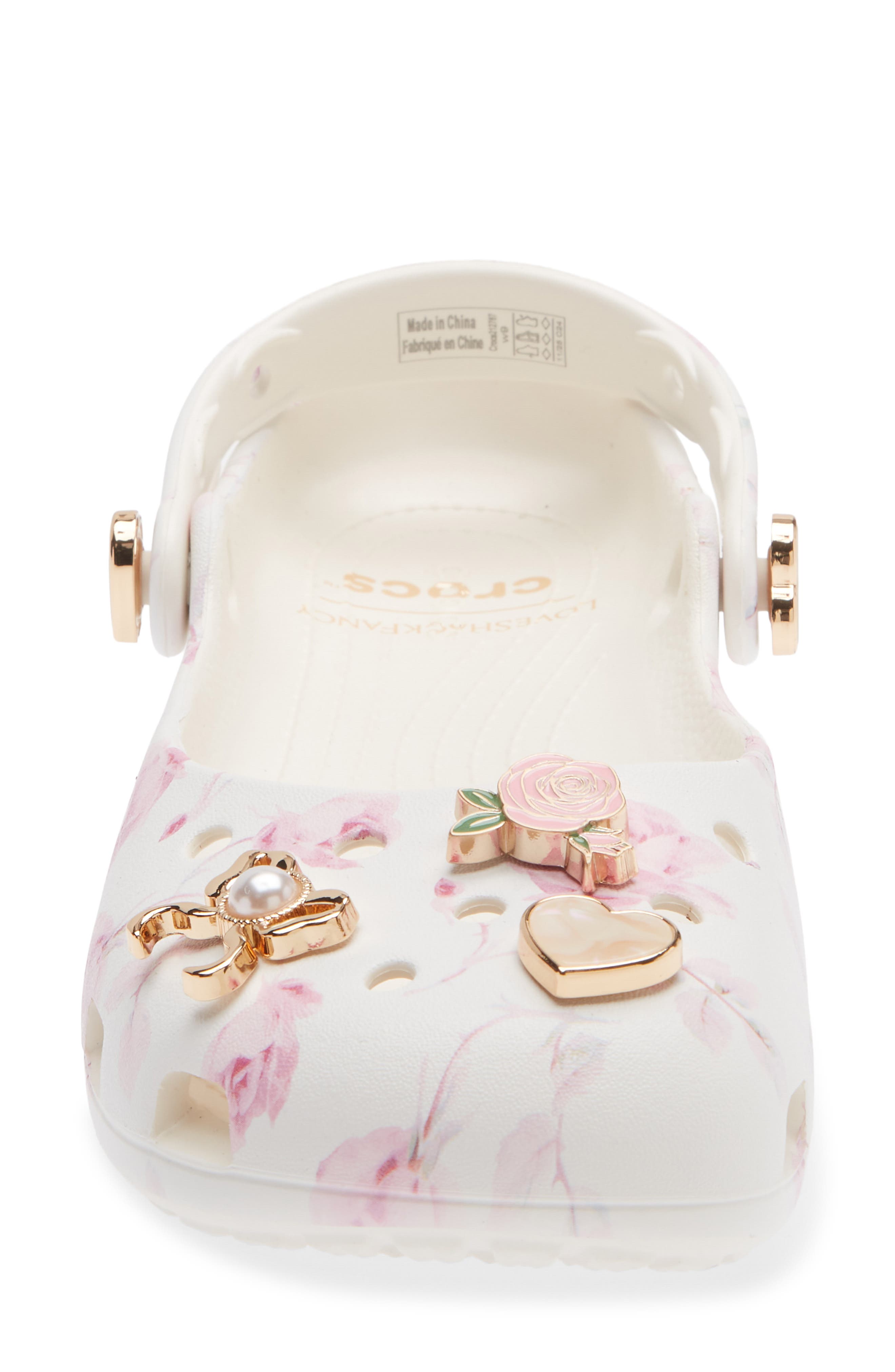 CROCS Kids' Floral Print Ballet Flat, Alternate, color, 