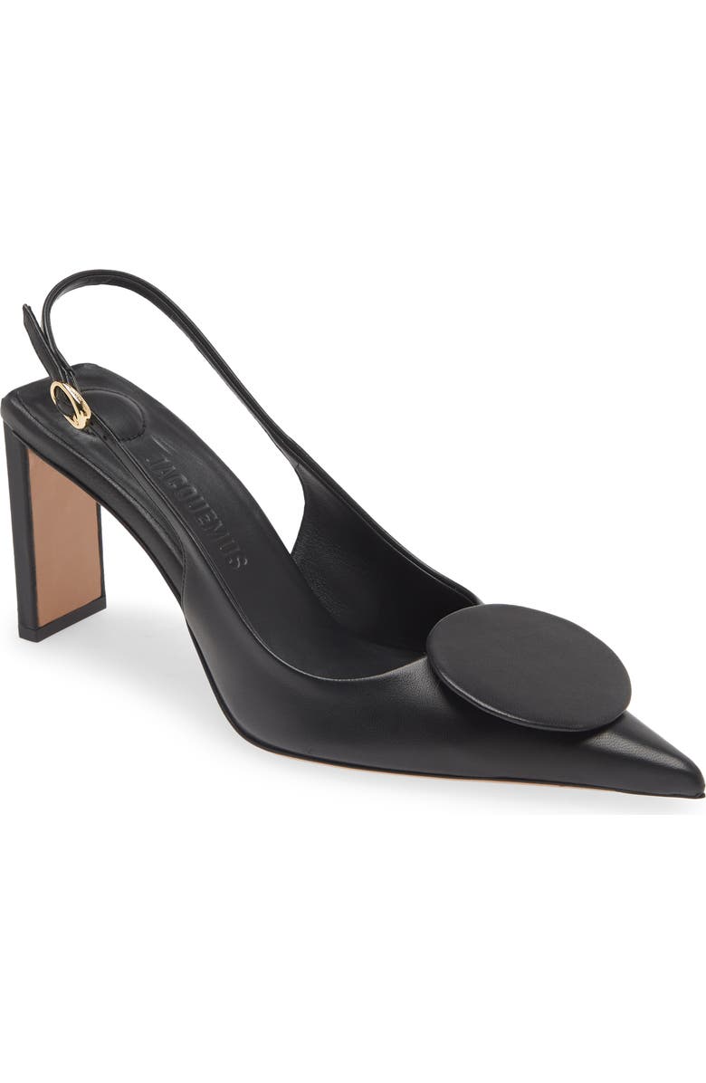 Jacquemus Mismatched Pointed Toe Slingback Pumps, Main, color,
