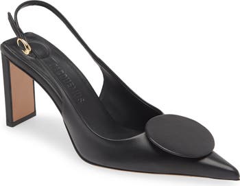 パンプス JACQUEMUS SLINGBACK Les Slingbacks Duelo 40 leather pumps in yellow - Jacquemus