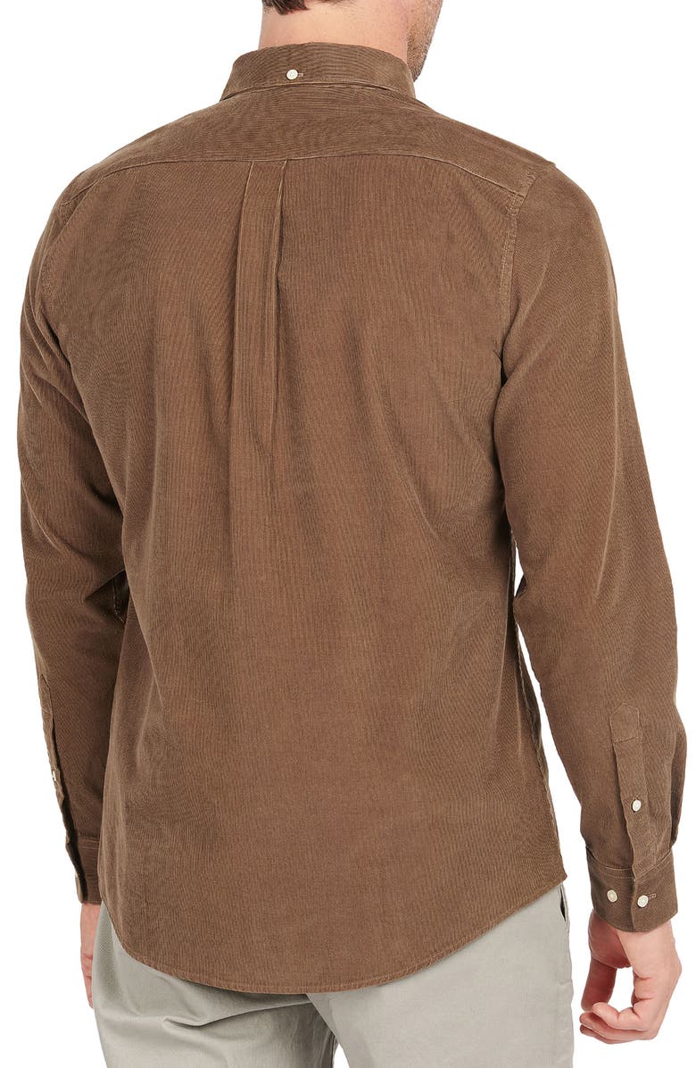 Barbour Ramsey Tailored Fit Corduroy Button-Down Shirt, Alternate, color, 