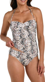 La Blanca Wild Whispers Twist Tankini Top