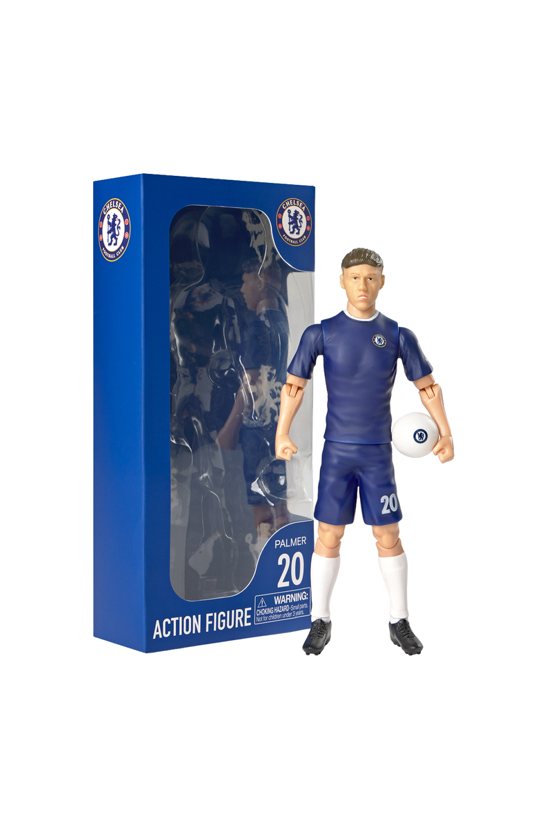 Banbo Toys SOCKERS Chelsea F.C. Cole Palmer 8" Collectible Soccer Action Figure, Main, color, Blue