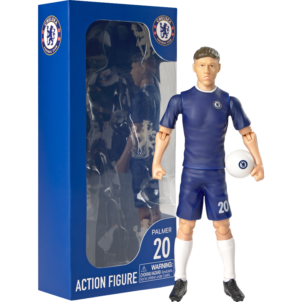Banbo Toys SOCKERS Chelsea F.C. Cole Palmer 8" Collectible Soccer Action Figure in Blue  product