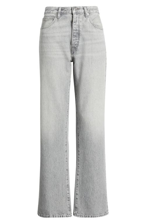 Frame The Vertical High Waist Relaxed Straight Leg Jeans In Gray