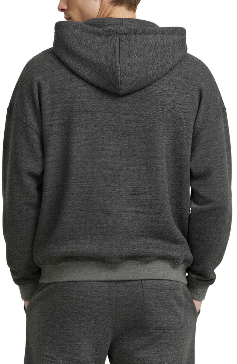D.RT Oversize Textured Cotton Interlock Hoodie, Alternate, color, Grey