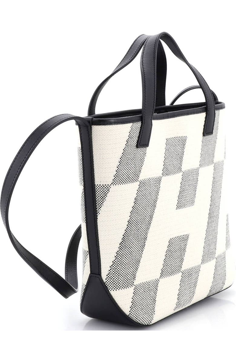 Pre-Owned Hermes Cabas H en Biais Tote Canvas with Leather 27, Alternate, color, Noir