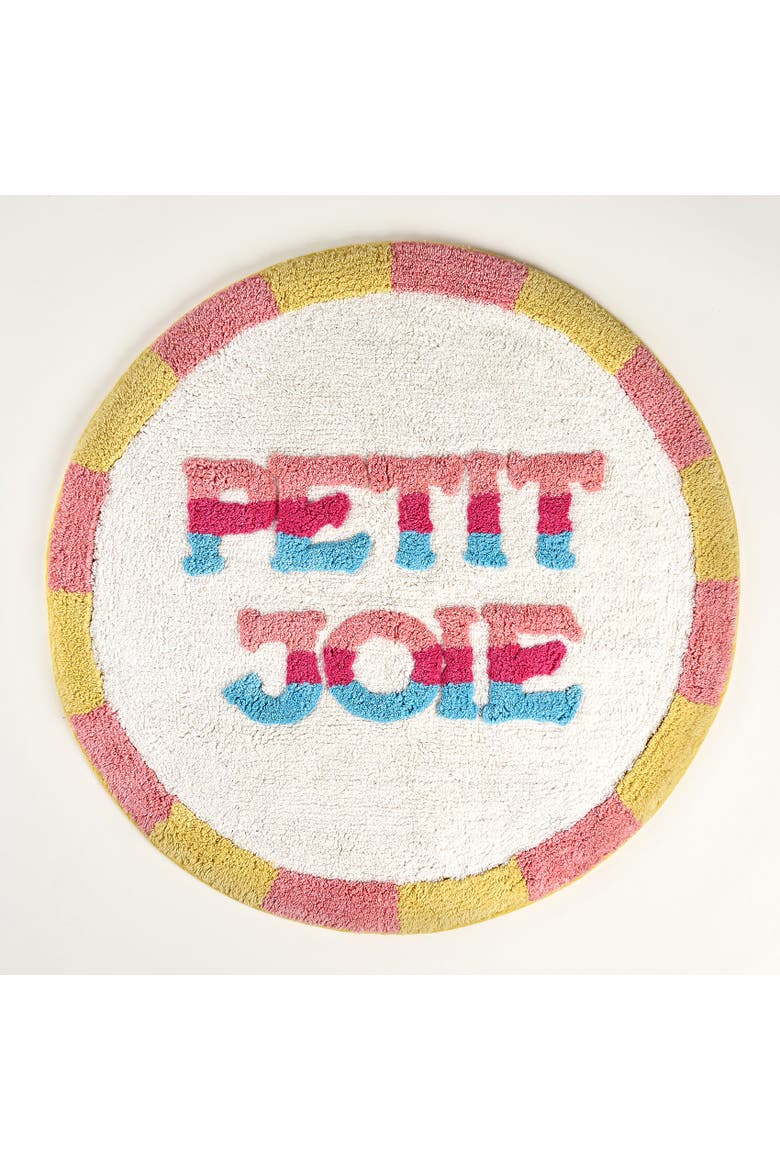 Punjab Petit 100% Cotton Bath Mat 27.5" Spa-Inspired, Main, color, Ivory