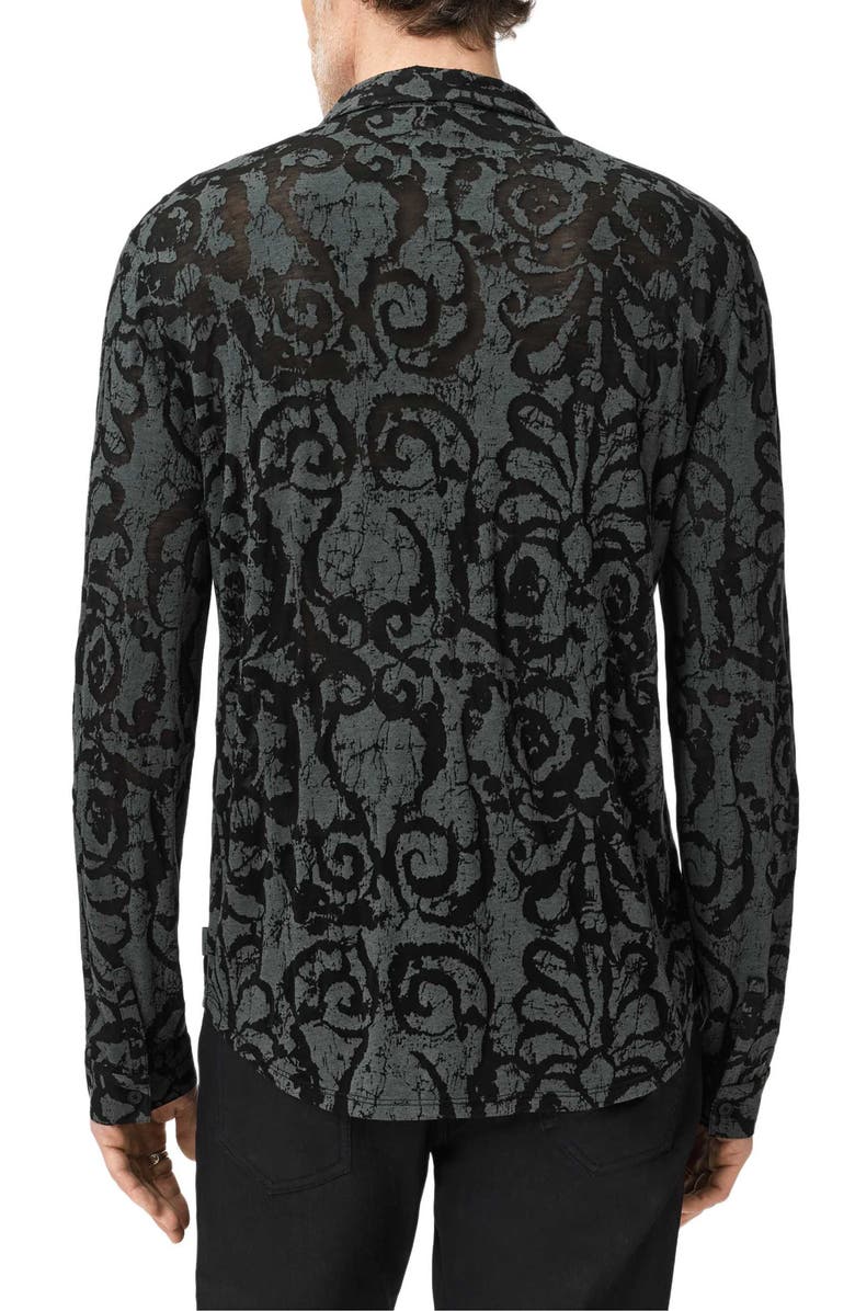 John Varvatos Florian Pintuck Detail Button-Up Shirt, Alternate, color,