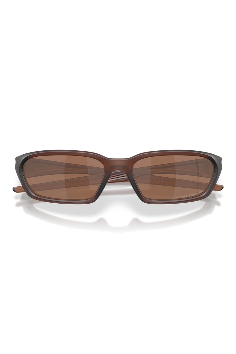 Terraforma 58mm Polarized Rectangle Sunglasses, Alternate, color, MATTE ROOTBEER / PRIZM