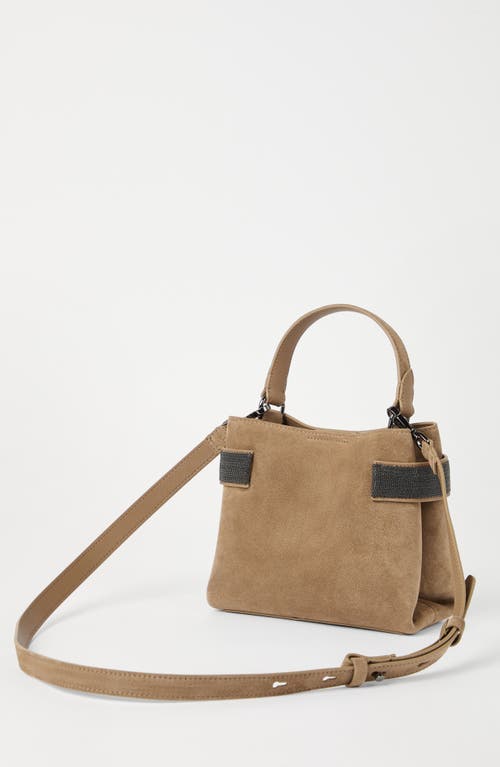 Brunello Cucinelli Small Top-handle Essence Bag In Brown