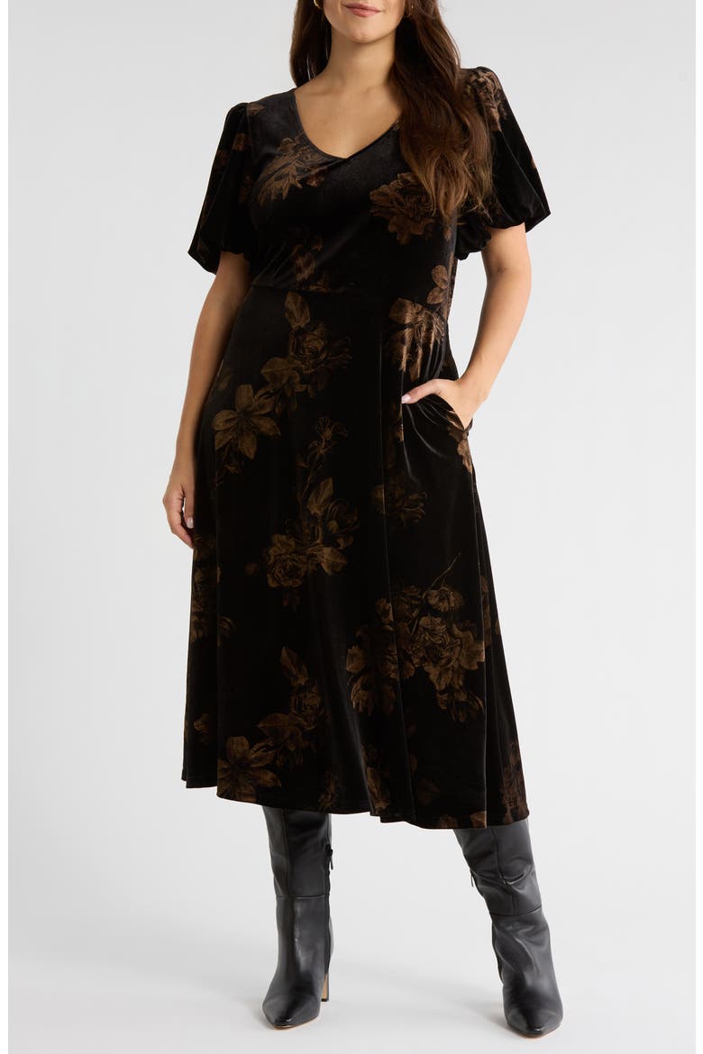 women's plus size casual dresses Flutter Sleeve A-Line Dress | Superfit Hero | Plus Size Dress with Pockets | Plus Size Summer Dress Women's Aylaya Nevaeh Multi Ombre Chiffon Bridesmaid Dresses You can style it Sleeve:37/38