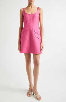 Talia Floral Cloqué Minidress