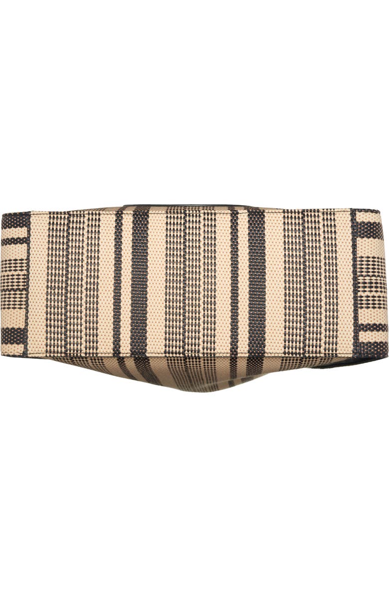 Stella McCartney Stella Logo Stripe Woven Tote, Alternate, color,