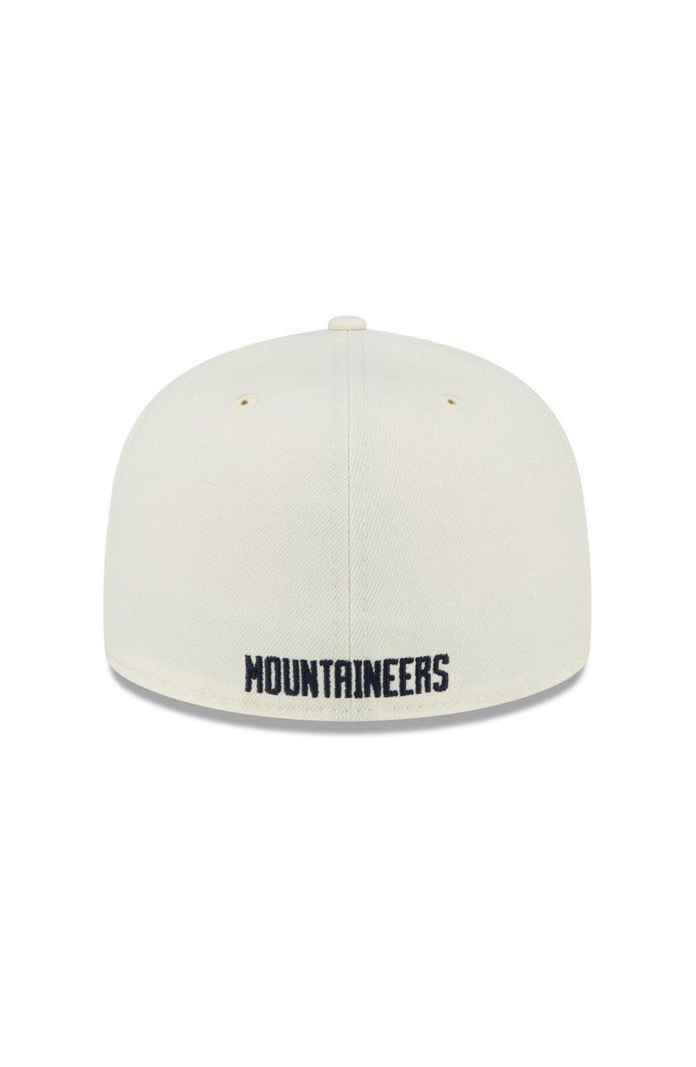 New Era Men's New Era White West Virginia Mountaineers Chrome Color Dim 59FIFTY Fitted Hat, Alternate, color, 