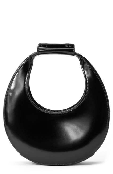 Good Night Moon Leather Top Handle Bag