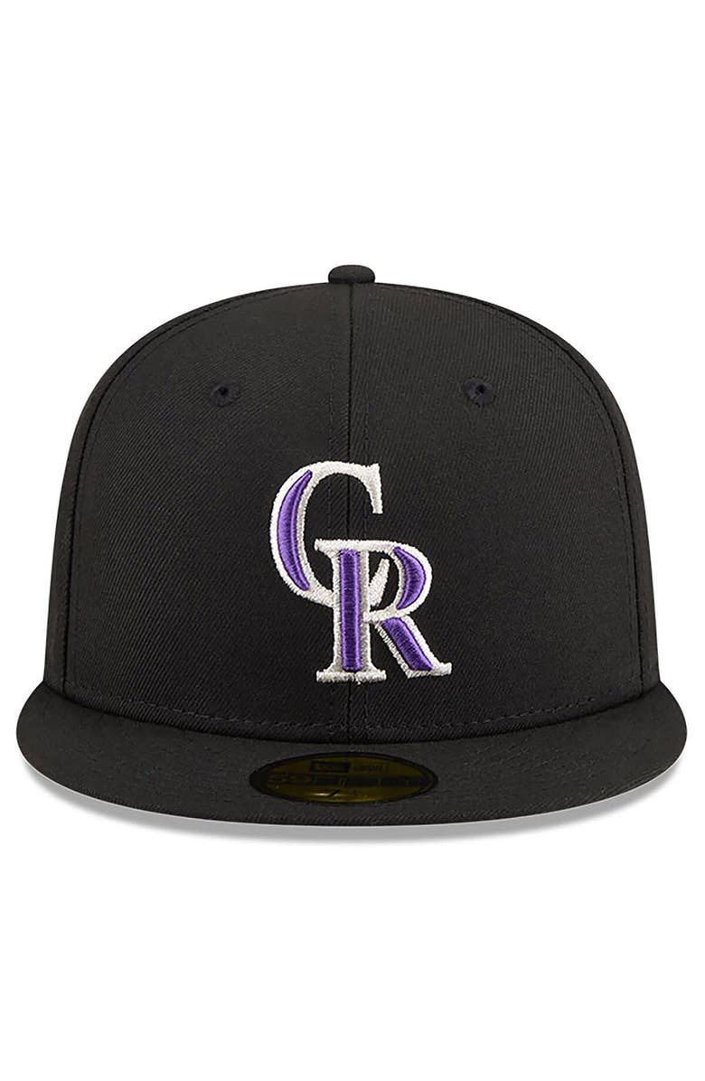 New Era Men's New Era Black Colorado Rockies 2026 Jackie Robinson Day 59FIFTY Fitted Hat, Alternate, color, Black
