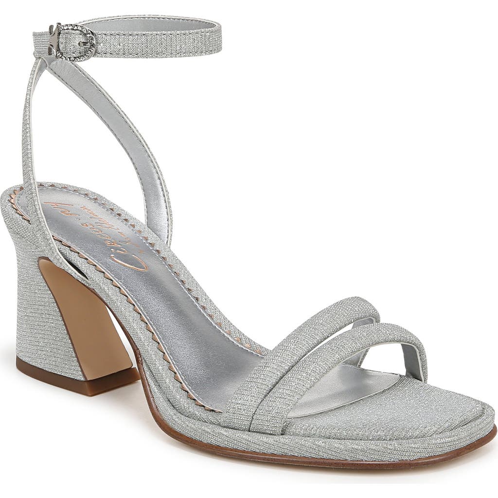 Circus Ny By Sam Edelman Holly Glitz Ankle Strap Sandal In Silver