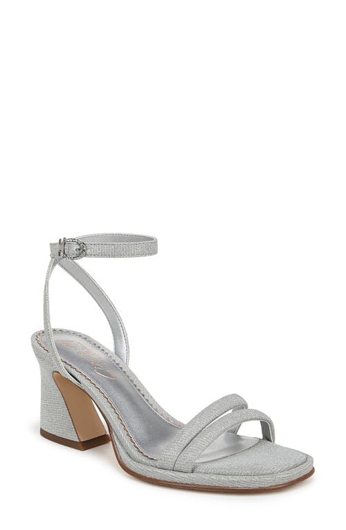 Circus NY by Sam Edelman Holly Glitz Ankle Strap Sandal in Silver 