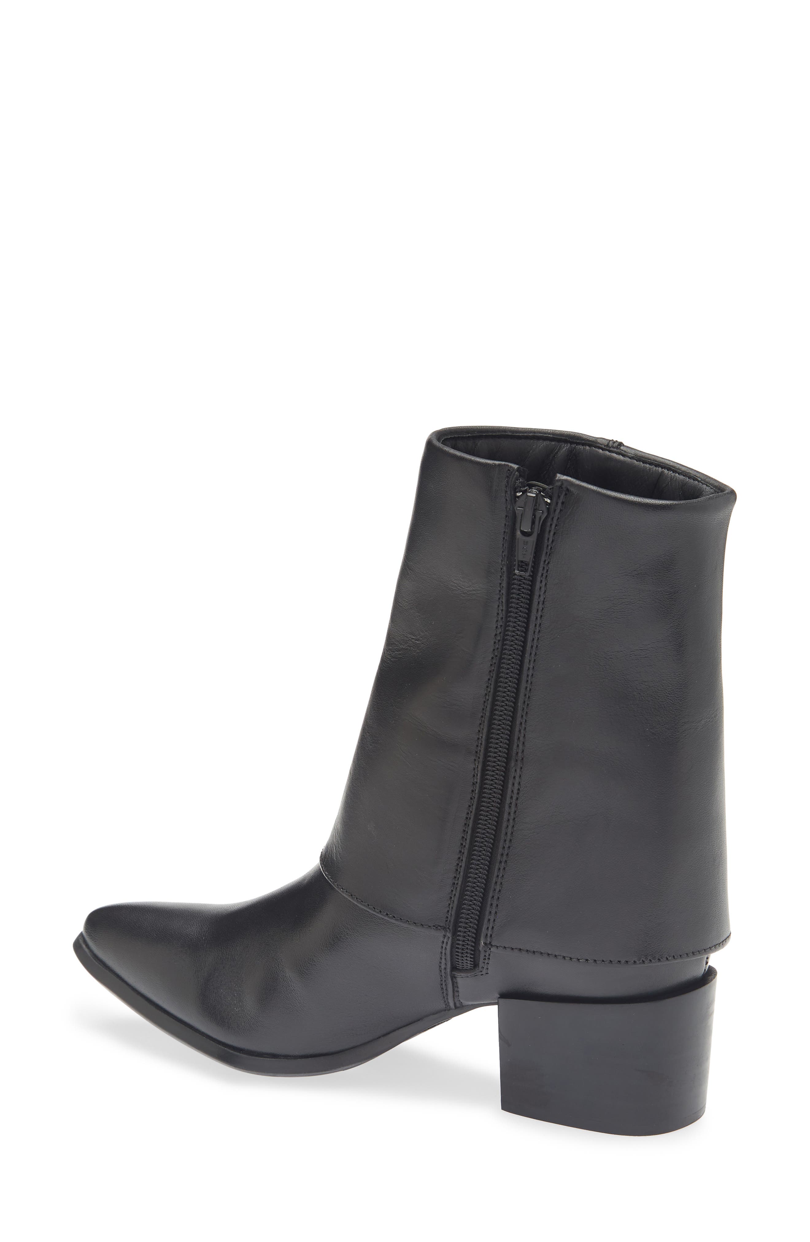 Chocolat Blu Leeza Block Heel Bootie, Alternate, color, Black Leather