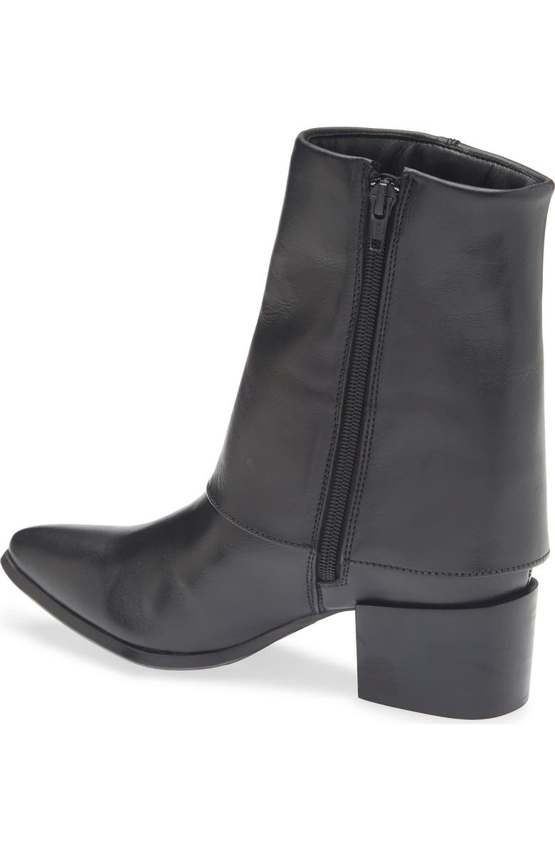 Chocolat Blu Leeza Block Heel Bootie, Alternate, color, Black Leather