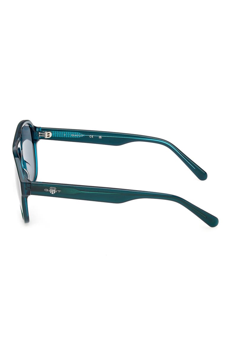 Pilot Sunglasses, Alternate, color, SHINY DARK GREEN / GREEN