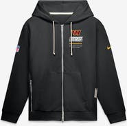 Nike Men's Nike Black Washington Commanders Sideline Standard Issue Quarterback Scramble Dri-FIT Full-Zip Hoodie