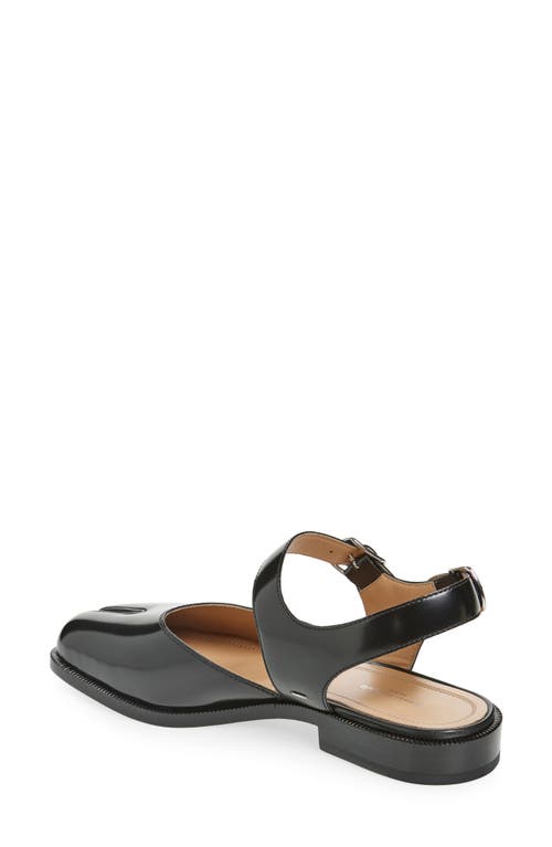 Maison Margiela Flat Tabi Sandal In Black