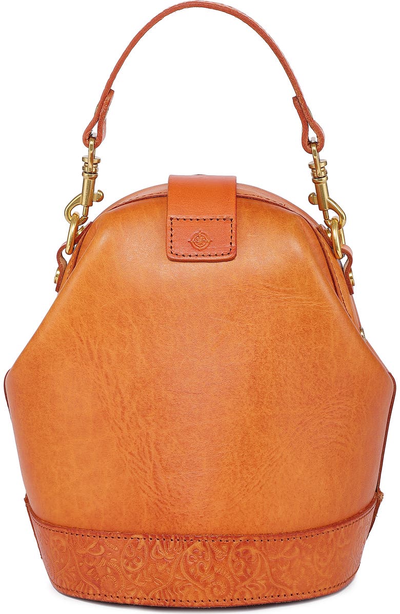 OLD TREND Doctor Bucket Leather Crossbody Bag, Alternate, color, Caramel