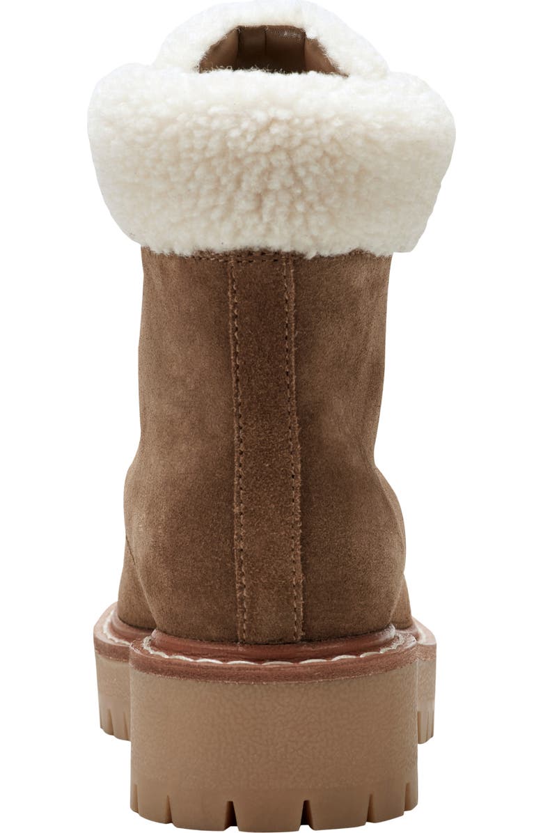 Marc Fisher LTD Nallie Faux Shearling Boot, Alternate, color, Medium Brown