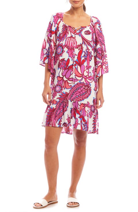 Paisley Ruffle Dress