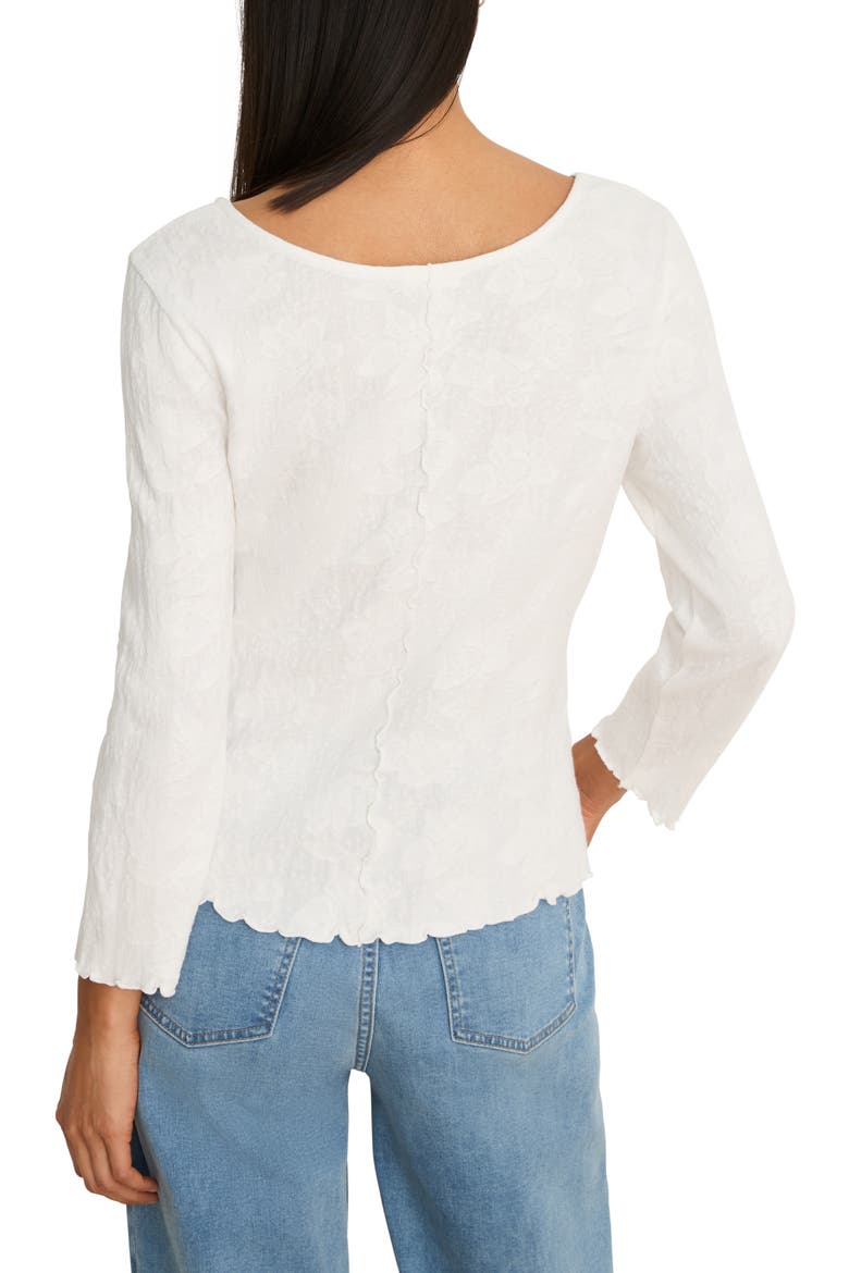 Lace Scoop Neck Top, Alternate, color, PAPER WHITE
