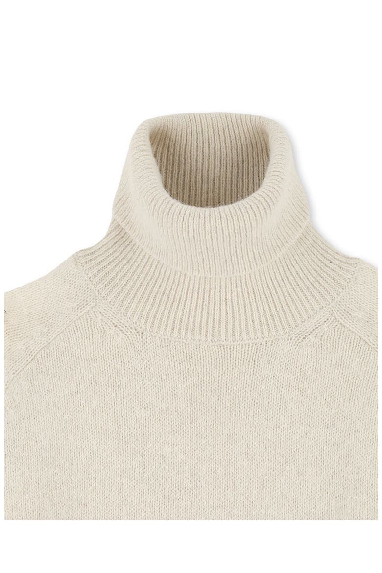 Piero High Neck Alpaca Wool Sweater, Alternate, color, OFF WHITE